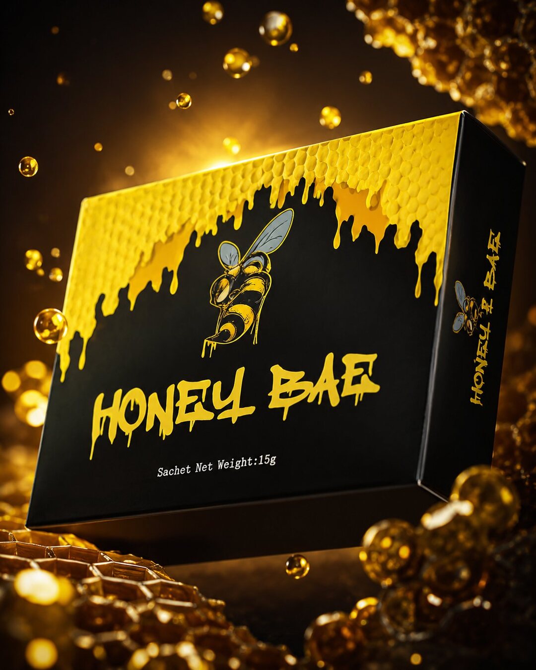 Honey Bae natural honey sachet box